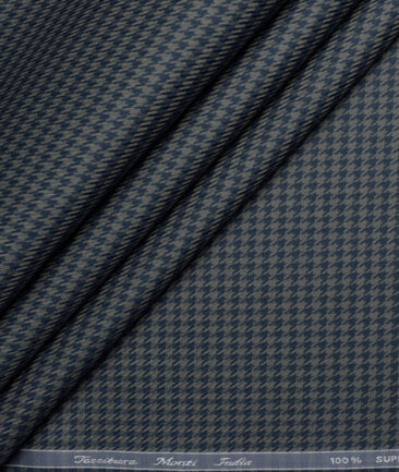 Tessitura Monti  Giza Cotton Structured Shirting Fabric (Dark Sea Green)
