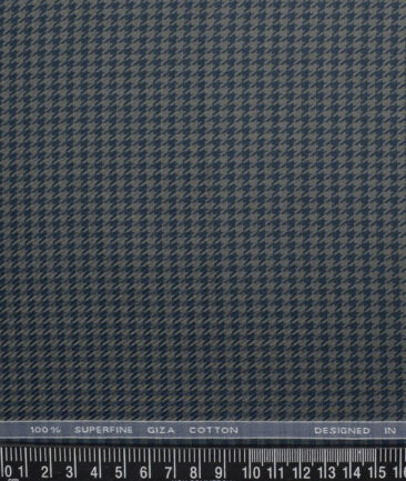 Tessitura Monti  Giza Cotton Structured Shirting Fabric (Dark Sea Green)