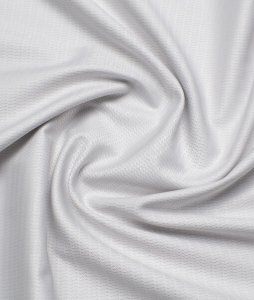 Tessitura Monti  Giza Cotton Structured Shirting Fabric (Light Grey)