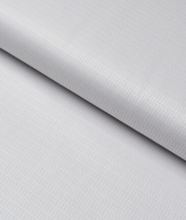 Tessitura Monti  Giza Cotton Structured Shirting Fabric (Light Grey)