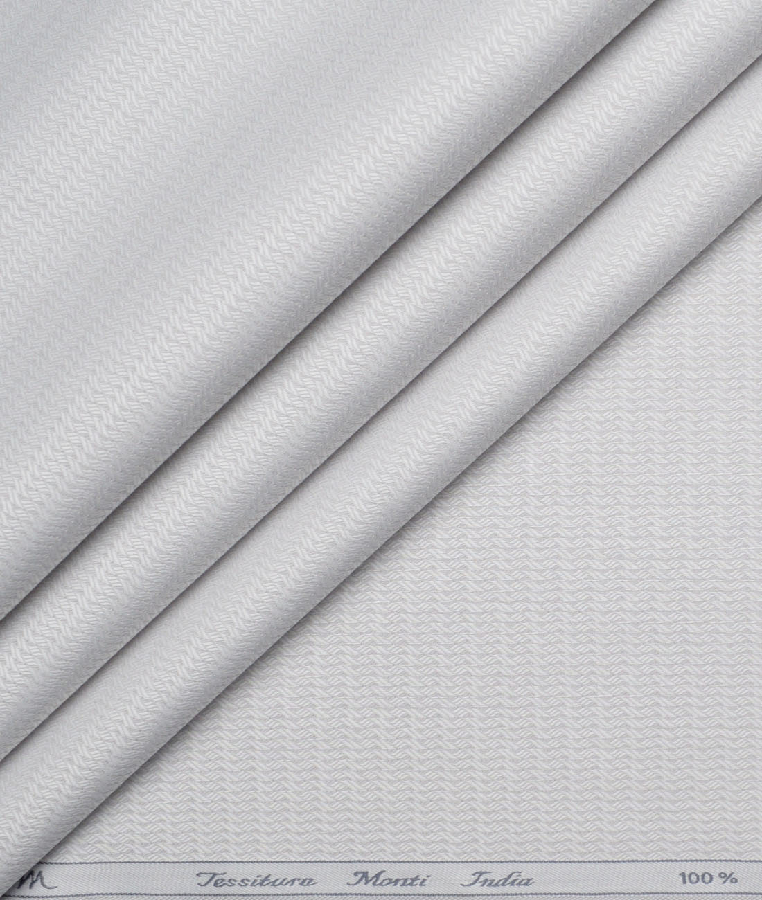 Tessitura Monti Giza Cotton Structured Shirting Fabric (Light Grey) Tessitura Monti Giza Cotton Structured Shirting Fabric (Light Grey)