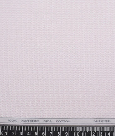 Tessitura Monti  Giza Cotton Structured Shirting Fabric (Pink)