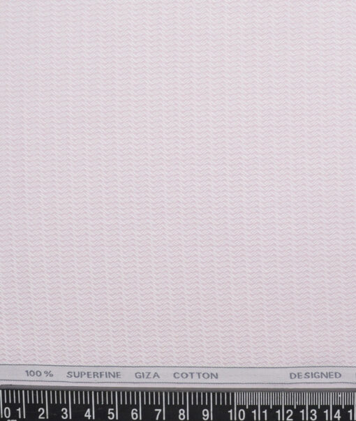 Tessitura Monti  Giza Cotton Structured Shirting Fabric (Pink)