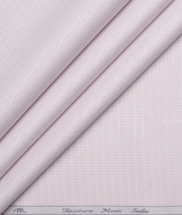 Tessitura Monti  Giza Cotton Structured Shirting Fabric (Pink)