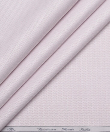 Tessitura Monti  Giza Cotton Structured Shirting Fabric (Pink)