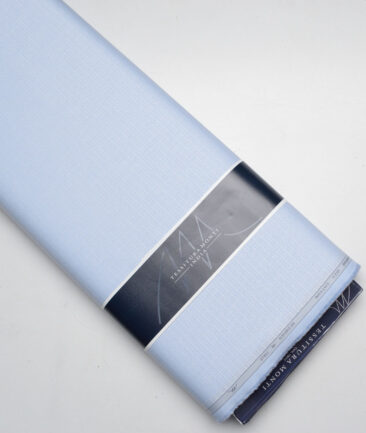 Tessitura Monti  Giza Cotton Structured Shirting Fabric (Sky Blue)