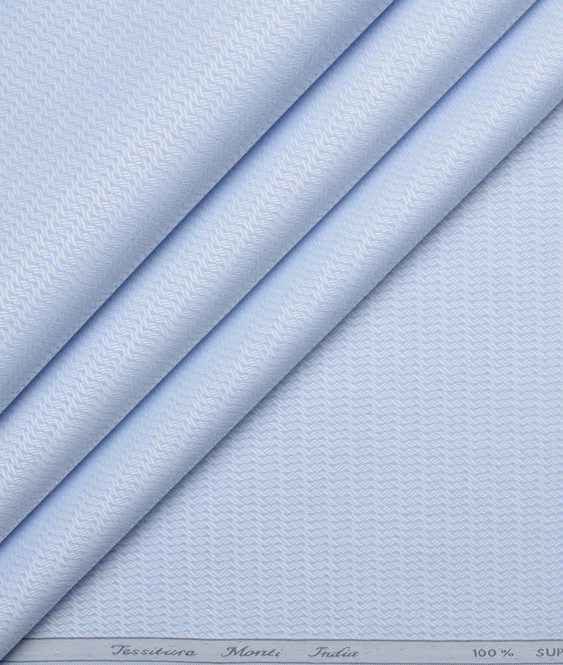 Tessitura Monti Giza Cotton Structured Shirting Fabric (Sky Blue) Tessitura Monti Giza Cotton Structured Shirting Fabric (Sky Blue)