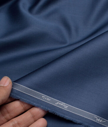 Tessitura Monti 2 Ply 70's Giza Cotton Solids Shirting Fabric (Nile Blue)