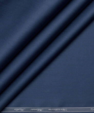 Tessitura Monti 2 Ply 70's Giza Cotton Solids Shirting Fabric (Nile Blue)
