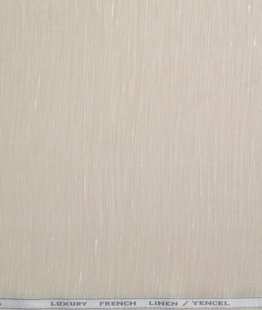 Tessitura Monti  Linen Tencel Solids Shirting Fabric (Beige)