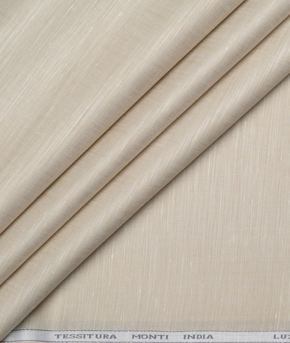 Tessitura Monti Linen Tencel Solids Shirting Fabric (Beige) Tessitura Monti Linen Tencel Solids Shirting Fabric (Beige)