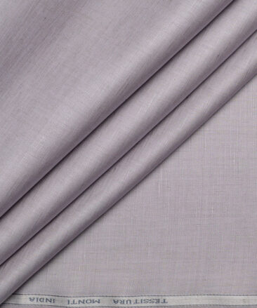 Tessitura Monti  Linen Tencel Solids Shirting Fabric (Onion Purple)