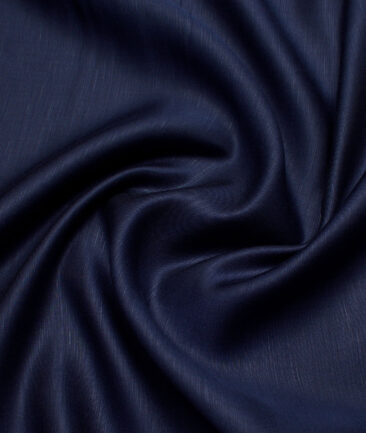 Tessitura Monti  Linen Tencel Solids Shirting Fabric (Dark Blue)