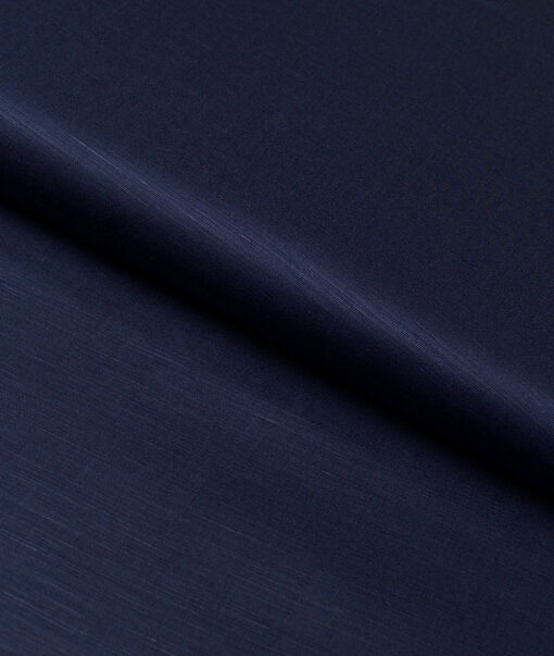 Tessitura Monti  Linen Tencel Solids Shirting Fabric (Dark Blue)