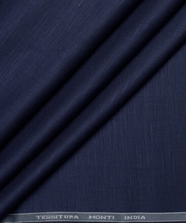 Tessitura Monti  Linen Tencel Solids Shirting Fabric (Dark Blue)