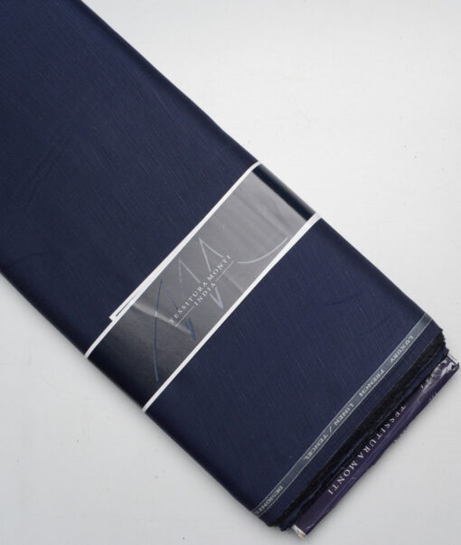 Tessitura Monti  Linen Tencel Solids Shirting Fabric (Dark Blue)