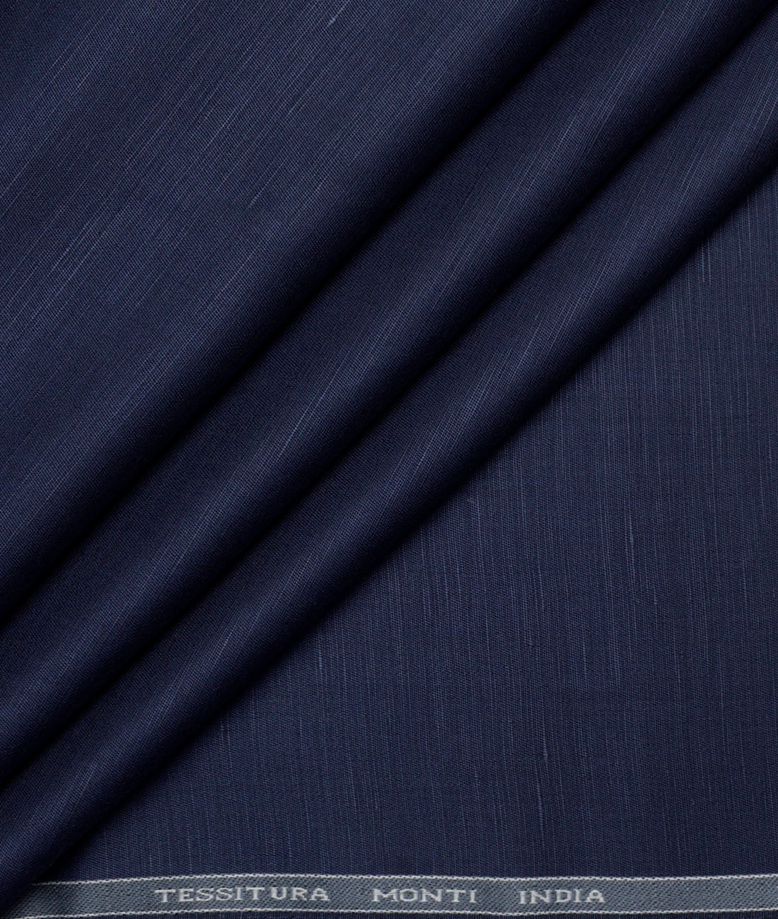 Tessitura Monti Linen Tencel Solids Shirting Fabric (Dark Blue) Tessitura Monti Linen Tencel Solids Shirting Fabric (Dark Blue)