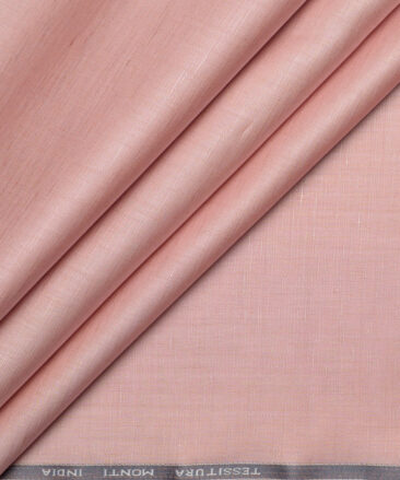 Tessitura Monti  Linen Tencel Solids Shirting Fabric (Peach)
