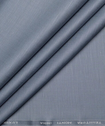 Tessitura Monti  Linen Tencel Solids Shirting Fabric (Regent Grey)